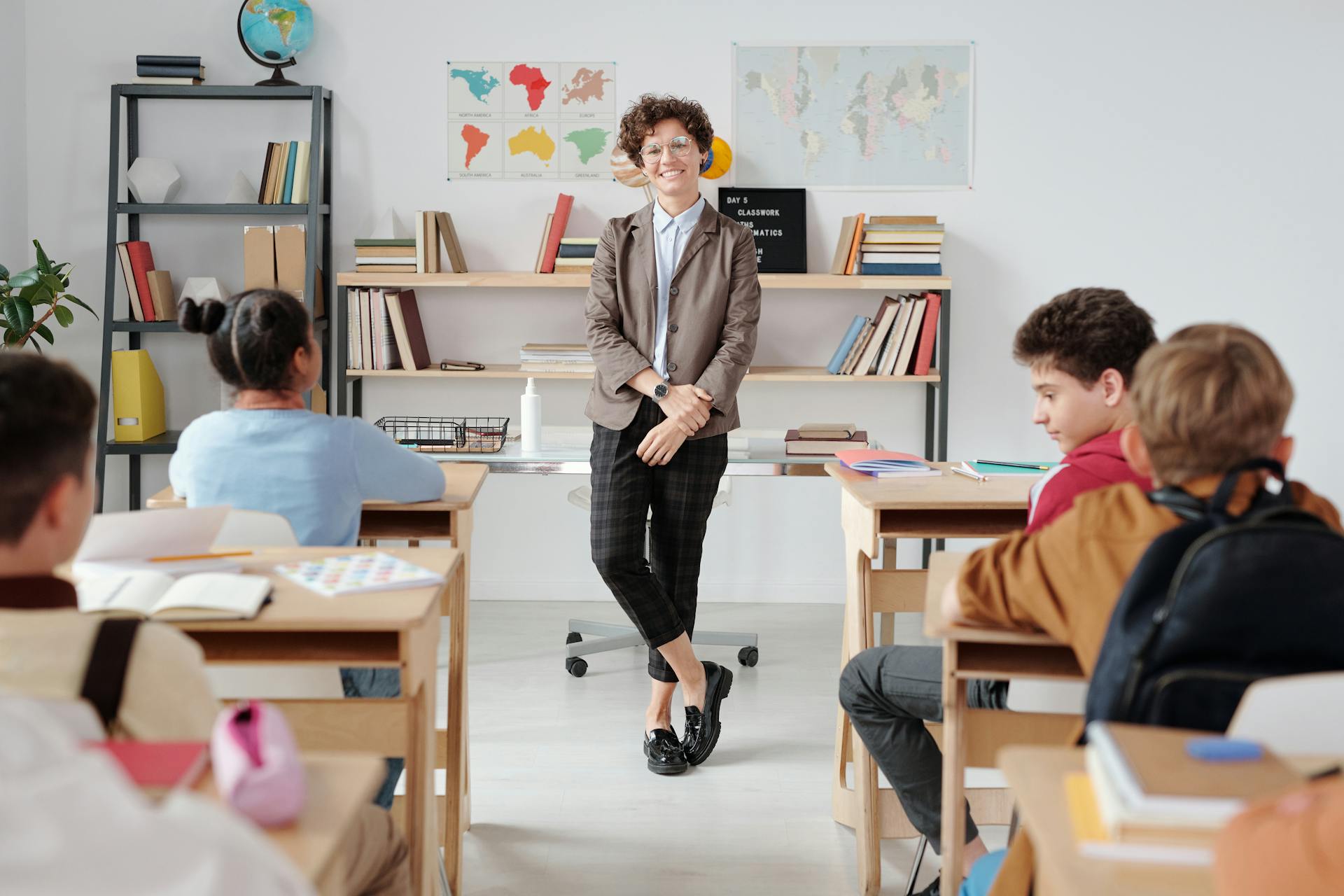 A Teacher Presents Her Lesson Plans for Her 3rd-Grade Class